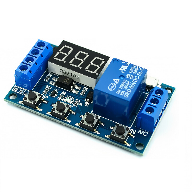 1 Channel 5V Relay Module Time Delay Relay Module Trigger Switch Timing Cycle