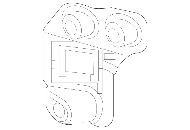 Genuine  Blind Spot Detection System Warning Sensor Bracket 118-821-12-00