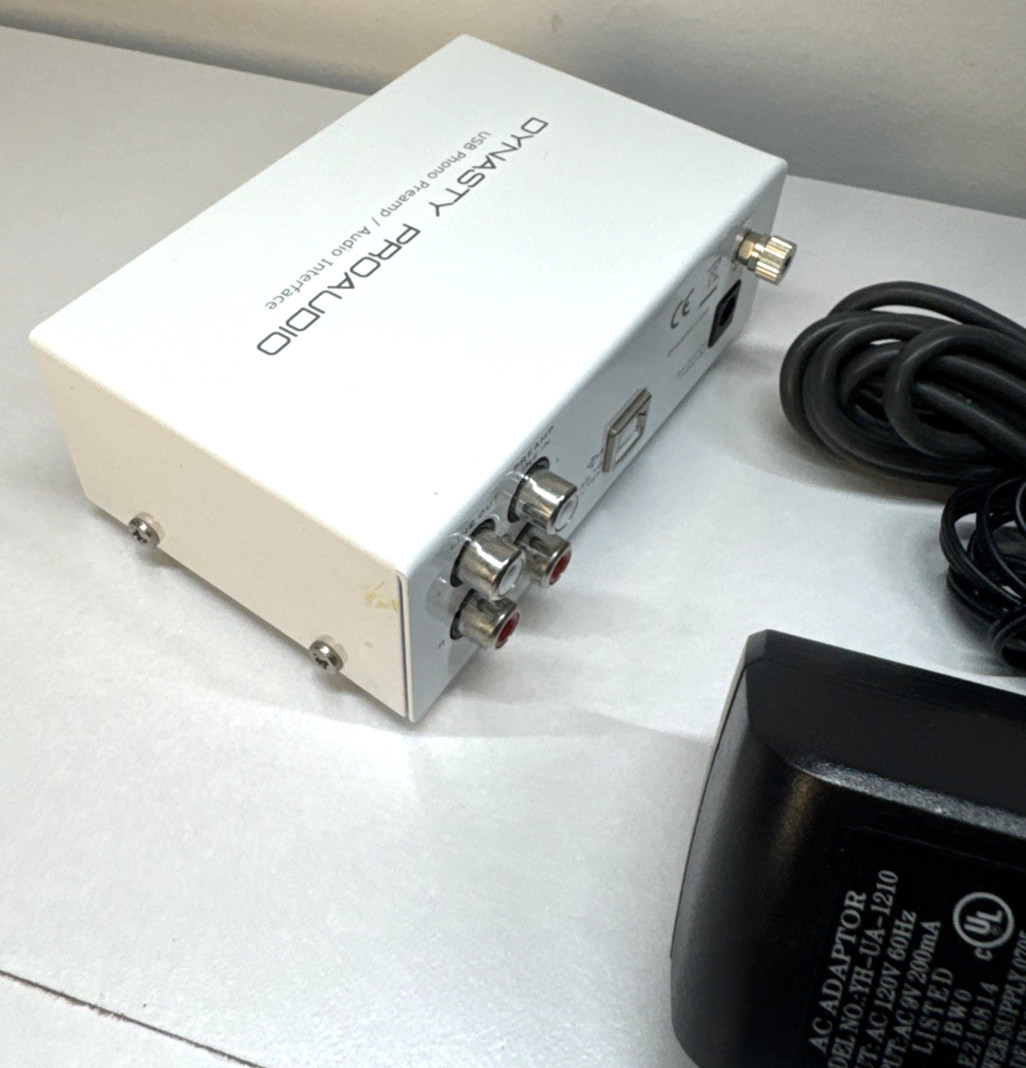 Dynasty ProAudio USB Phono Preamp/Audio Interface A/D RIAA Moving Magnet UA2D