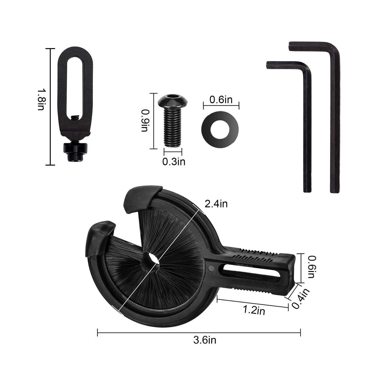 Adjustable Archery Brush Arrow Rest Left Right Hand Compound Recurve Bow Hunting