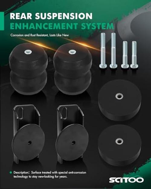 Rubber Bump Stops Helper Spring Kit DR2500CA Rear Suspension Kit |
