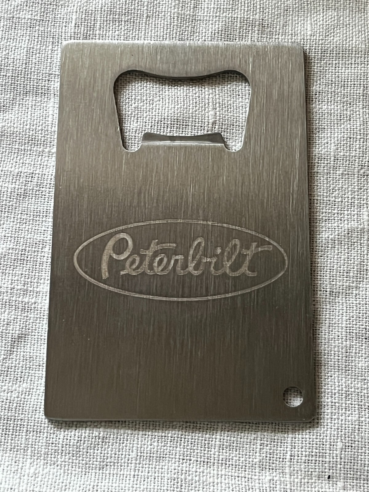 Peterbilt Trucks Credit Card Metal Beer Bottle Opener