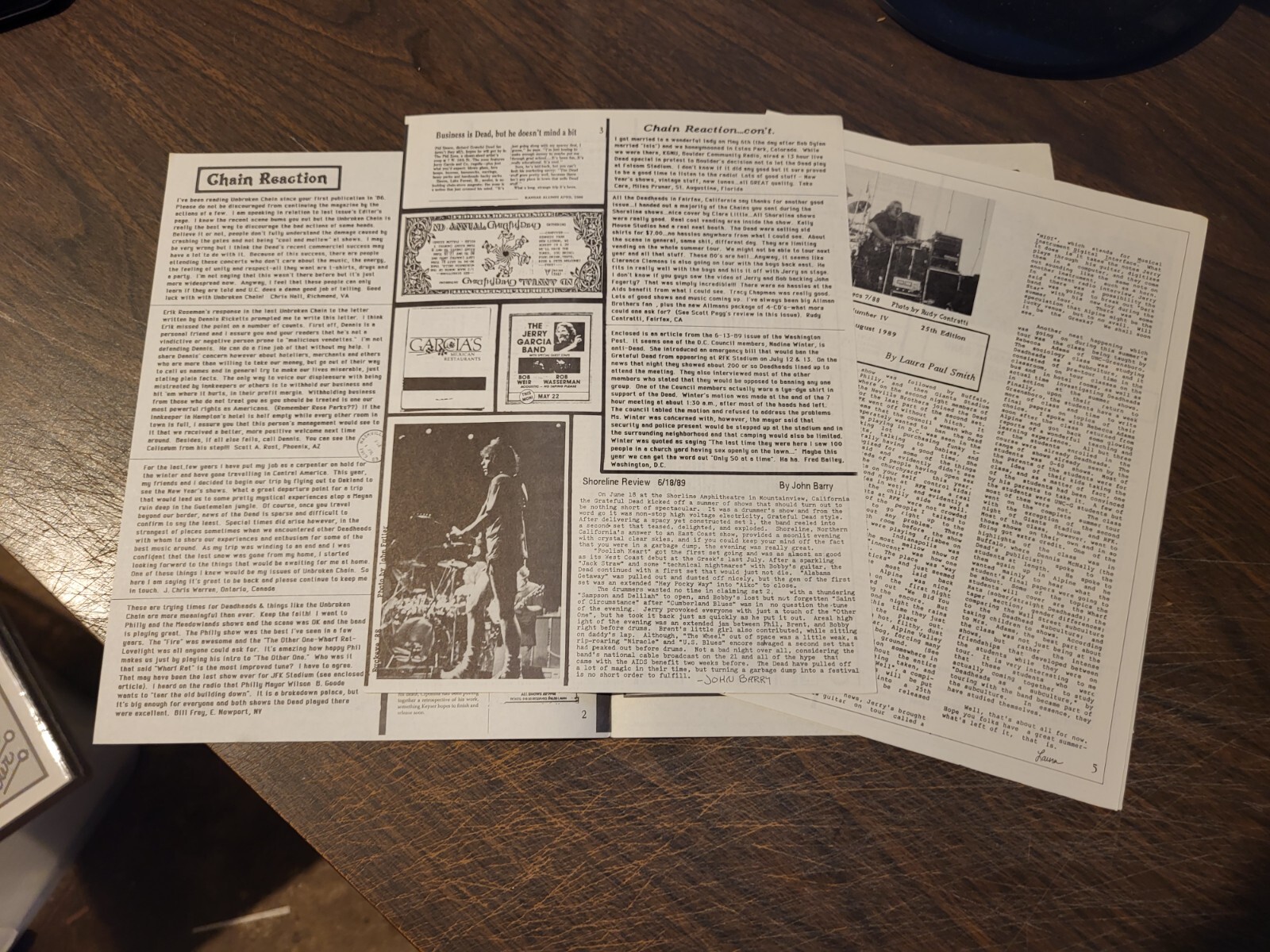Unbroken Chain Vol. 4 No. 4 - Grateful Dead Fanzine (1989)