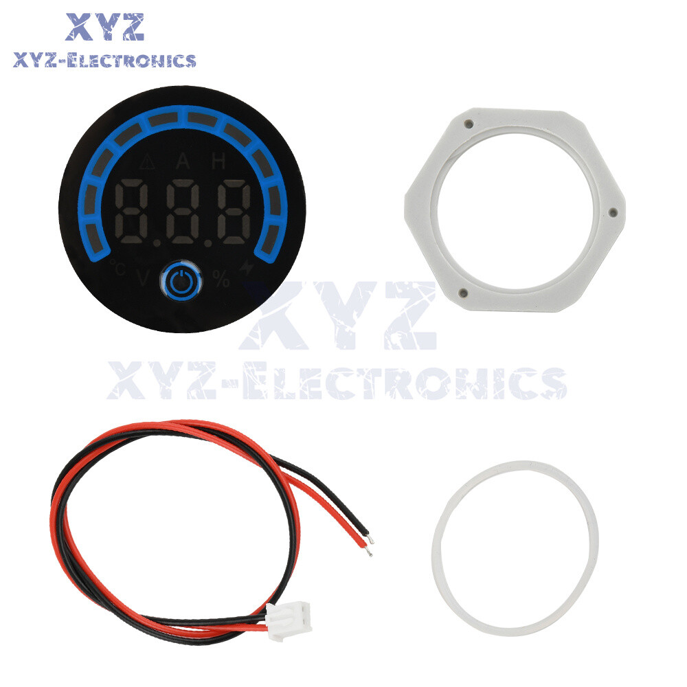 Digital Voltmeter Power Indicator Waterproof DC 8-120V Volt Meter with switch