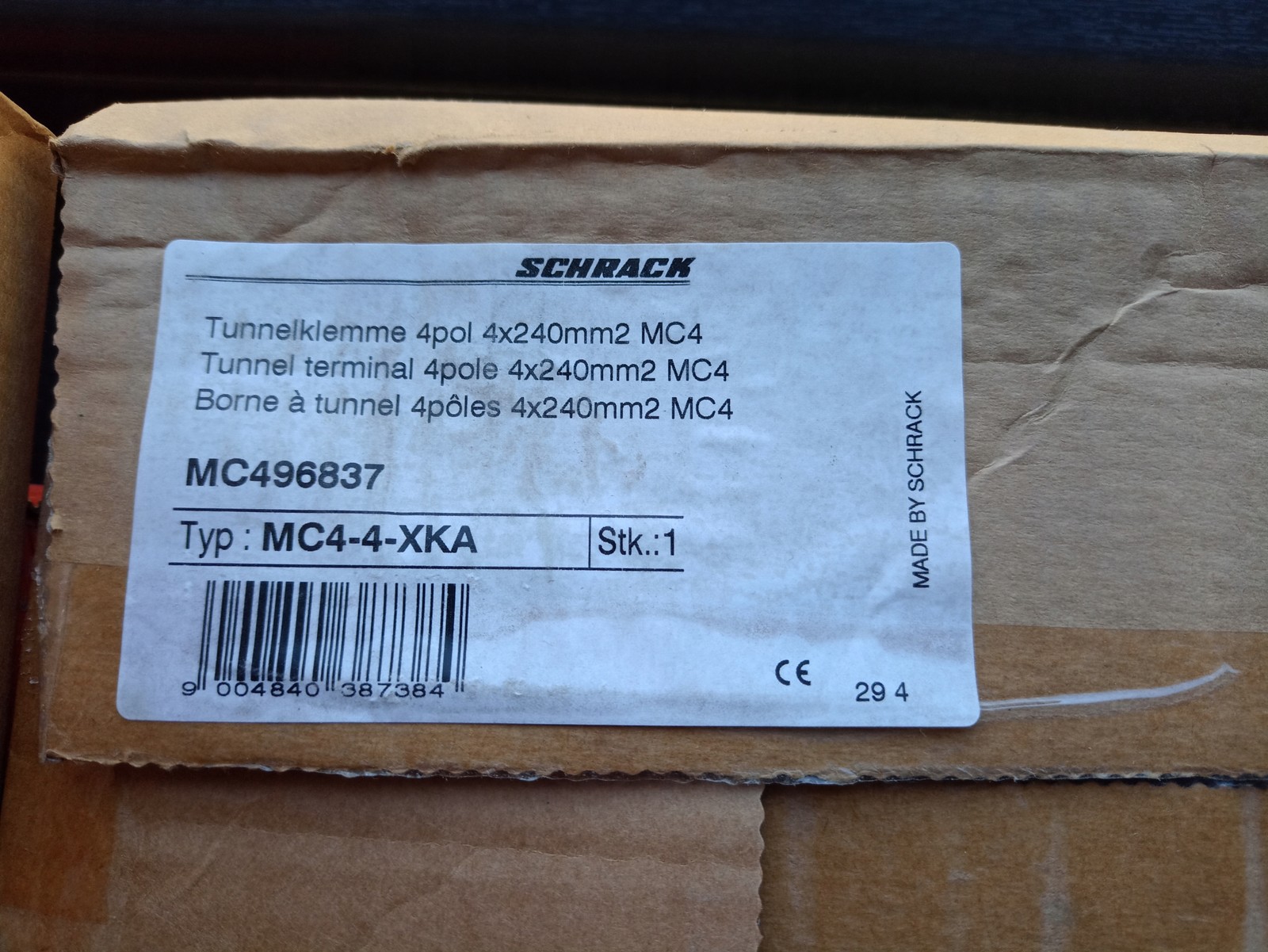 Schrack MC4-4-XKA