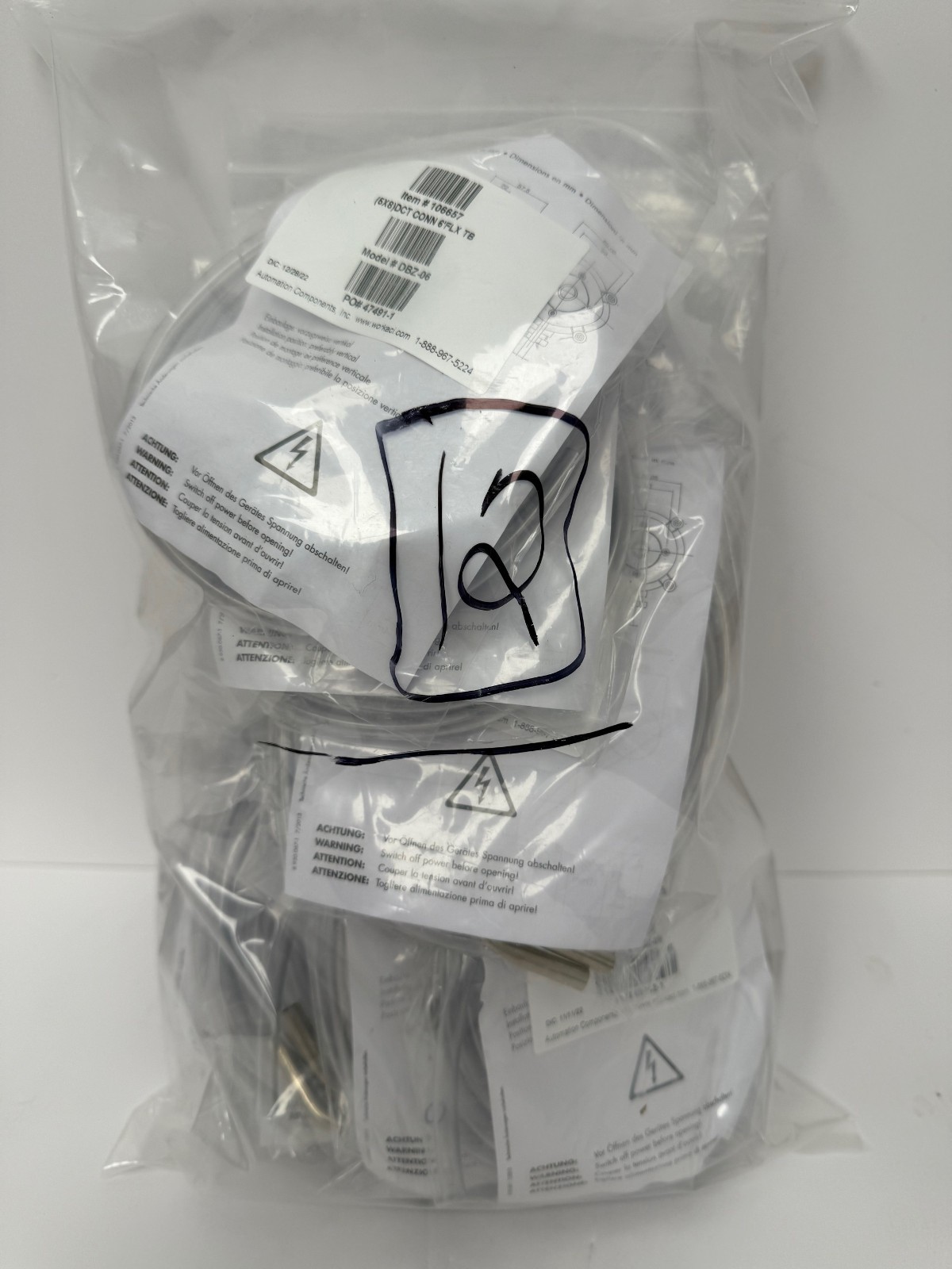 ACI DBZ-06  PITOT TUBE MOUNTING KIT 2 PITOTS 2 GROMMETS 6' TUBE NEW LOT 12
