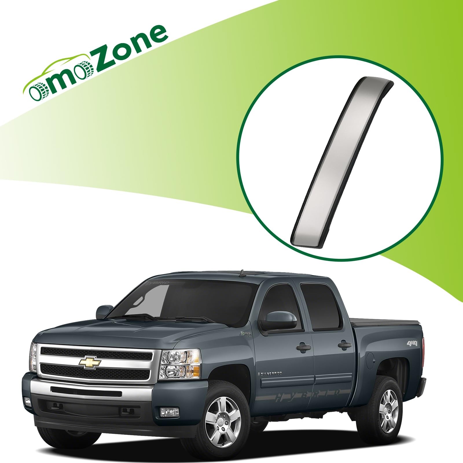 omoZone Interior Door Pull Handle Armrest Inside Grab Front Left, Ebony