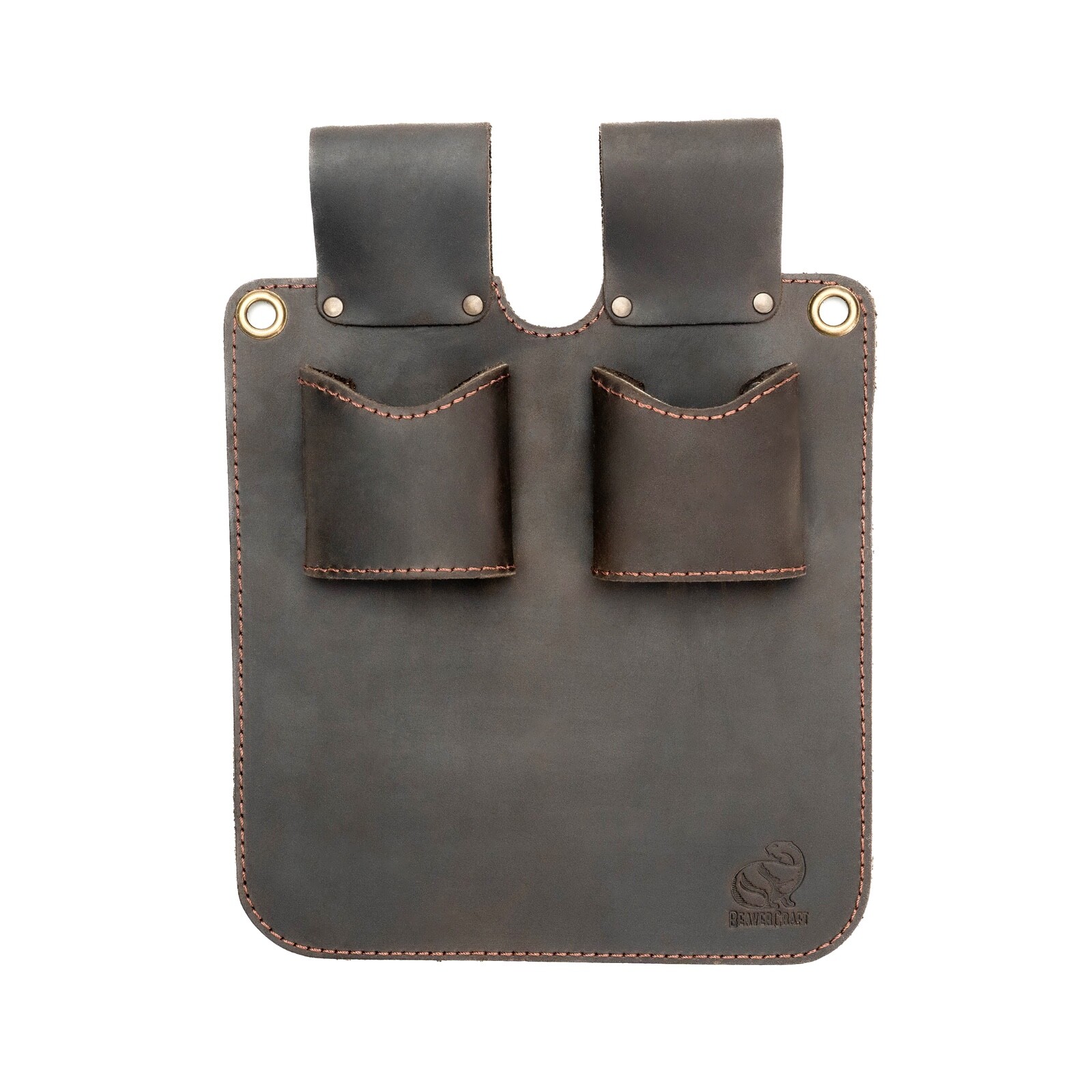 BeaverCraft Heavy Duty 2-In-1 Leather Hatchet Adze Holder Holster With Belt Loop