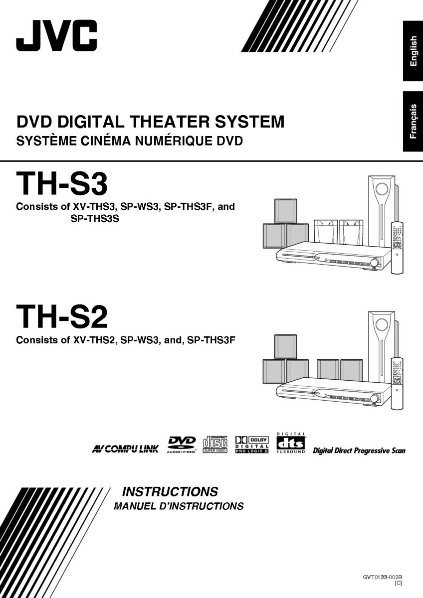 JVC TH-S2 TH-S3 XV-THS2 XV-THS3 System Owners Manual