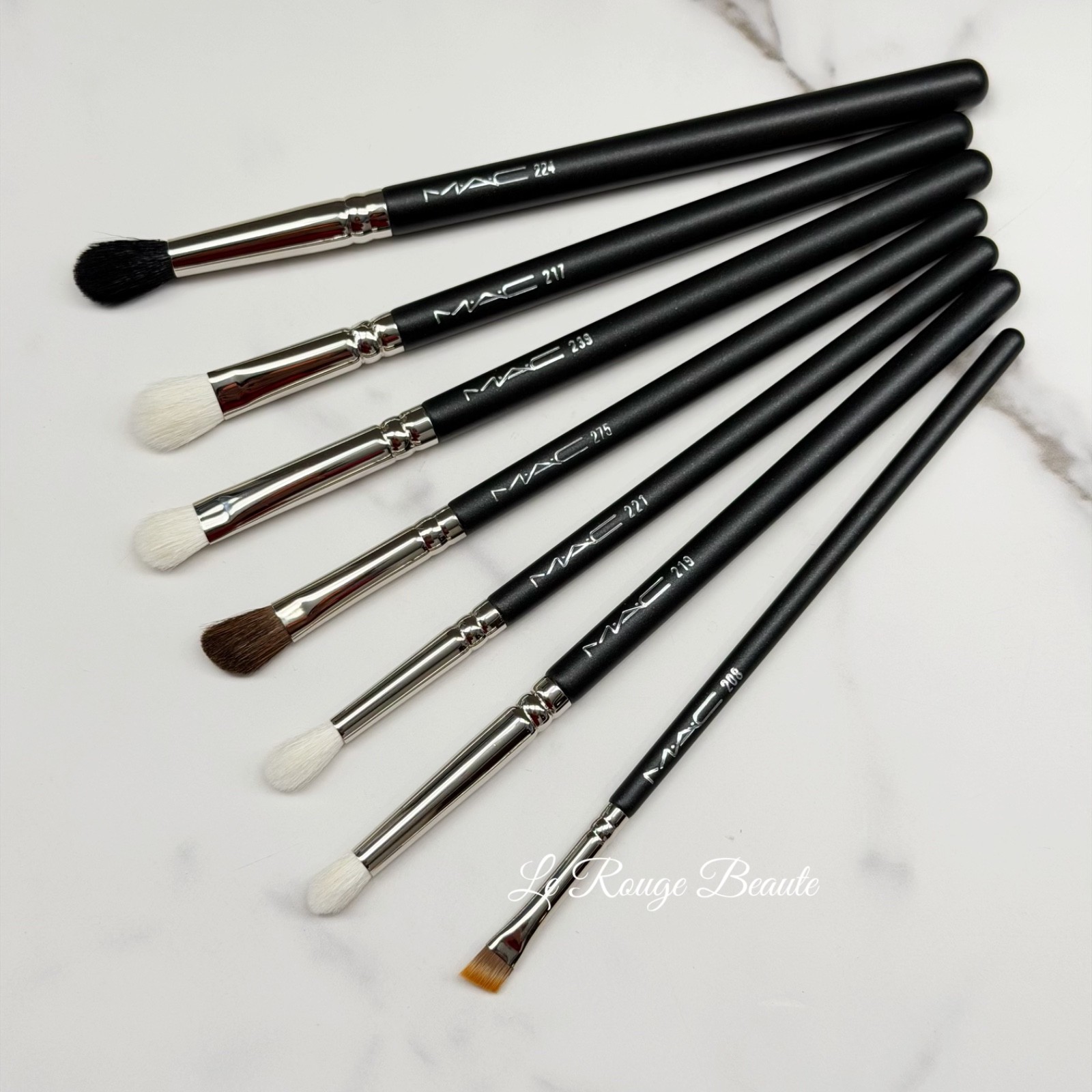 Mac 7Pcs Eyeshadow Brush Bundle Set - Full Size Old Version Natural Hair $280