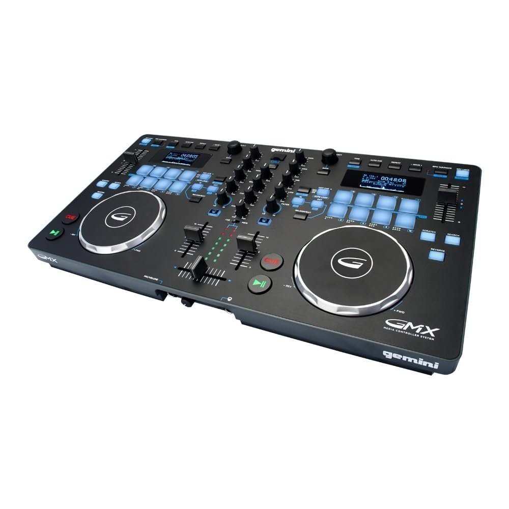 Gemini Professional DJ Audio Equipment MIDI Controller Dual Media Player