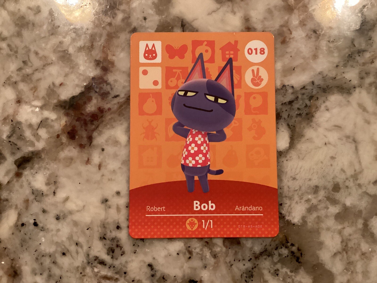 BOB 018 Animal Crossing Amiibo Authentic Nintendo Mint Card From Series 1