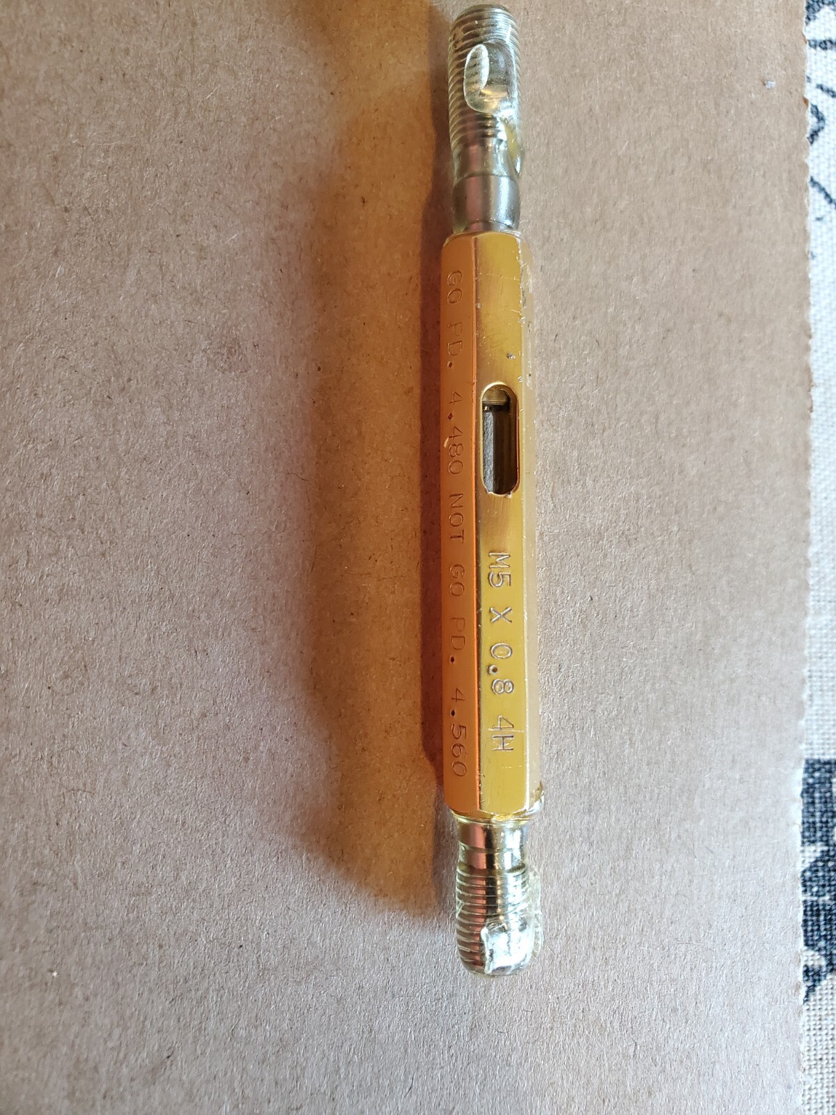Alameda MJ5x0.8 4H Thread Gage Go No Go 4.460 No 4.605 New