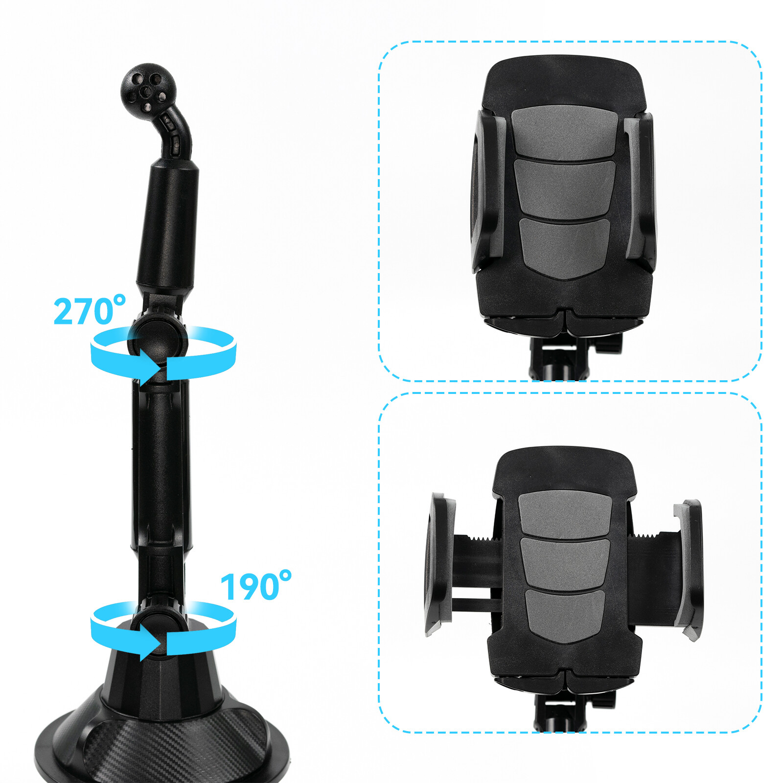 Upgraded Version Universal Adjustable Car Mount Cup Stand Holder For Cell Phone
