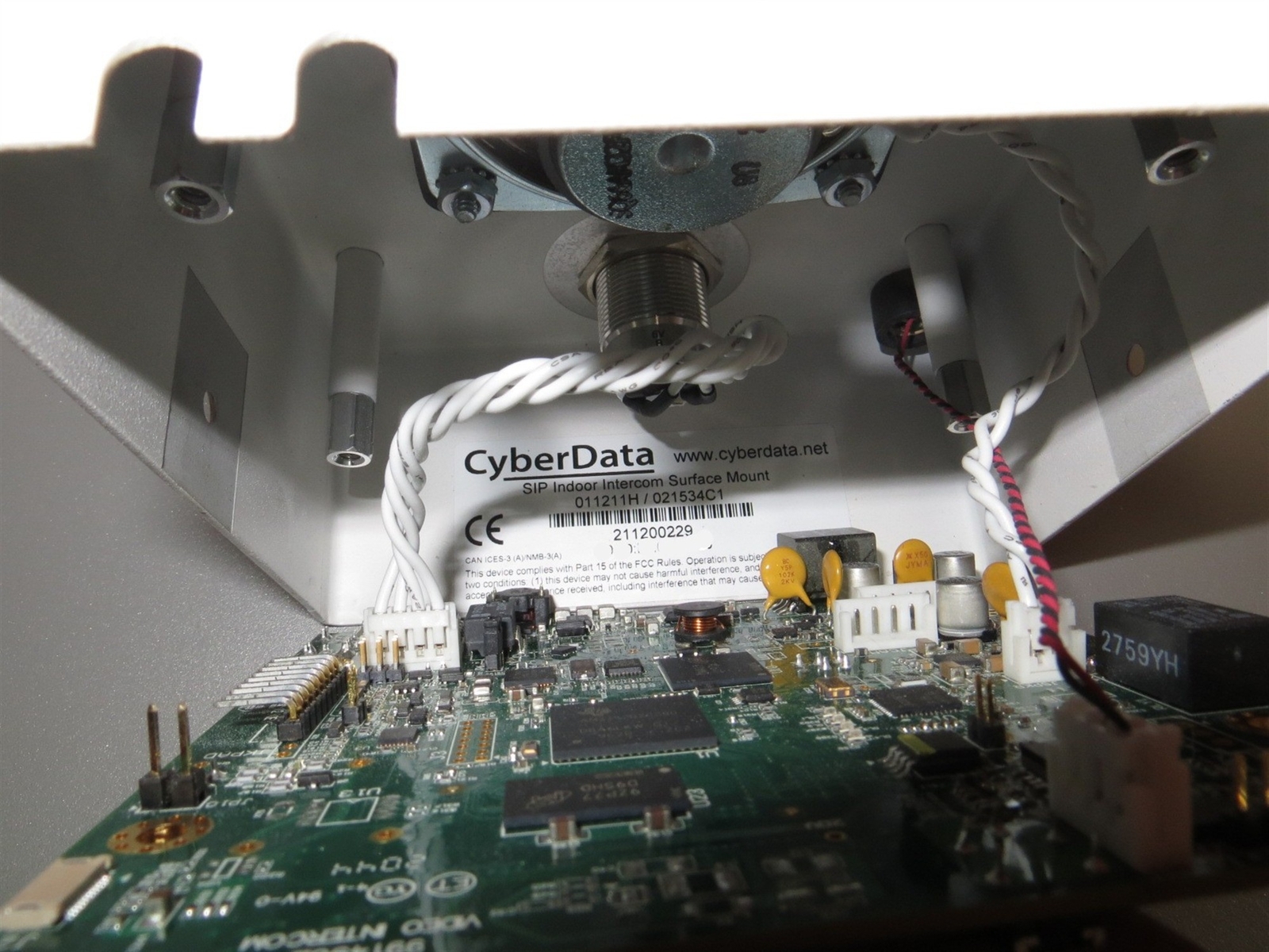 Power Tested CyberData SIP Indoor Intercom Surface Mount AS-IS