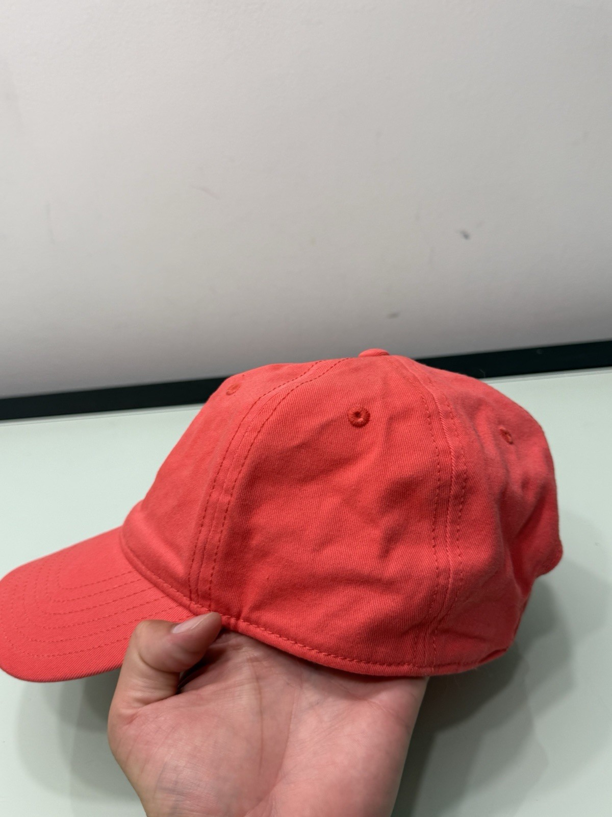 PELOTON Adjustable Strapback Hat Cap Embossed Logo CORAL
