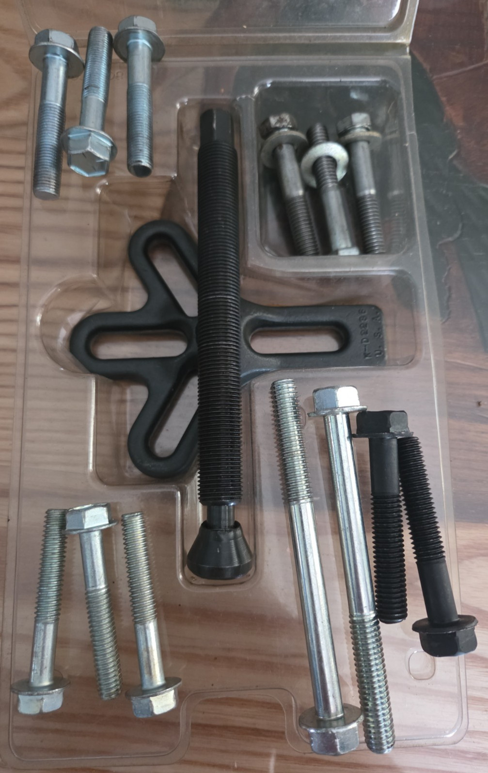 K-D Tools Harmonic Balancer Bolt pulley Puller Set 2286 MINT CONDITION 13 BOLTS