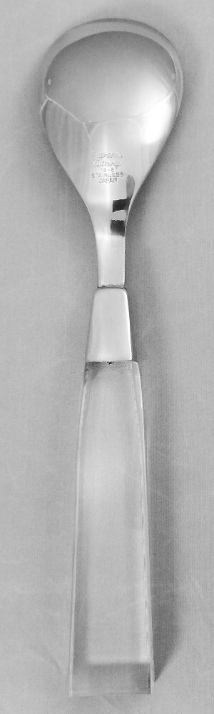 LUCITE CLEAR PLASTIC by Supreme 5 Piece Place Setting NEW NEVER USED made Japan