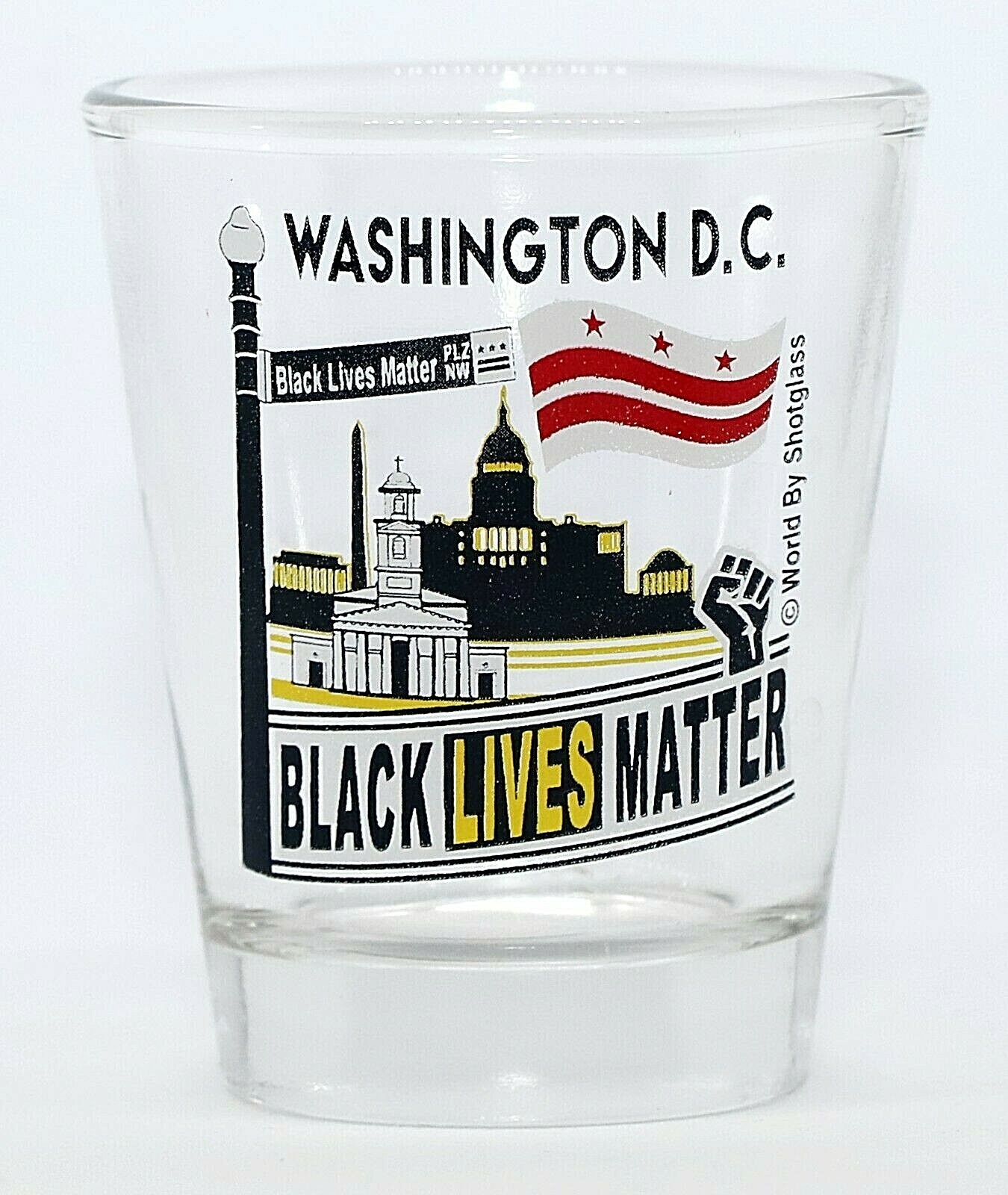 BLACK LIVES MATTER PLAZA NW WASHINGTON DC SHOT GLASS SHOTGLASS