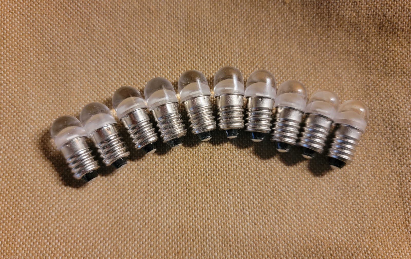 (10) WARM WHITE 6V 8V FROSTED LED SCREW BASE #40 & #46 LAMPS Sansui  3000, 3000A