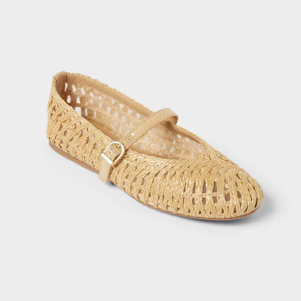 Women’s Myla Flats with Memory Foam Insole - A New Day Beige