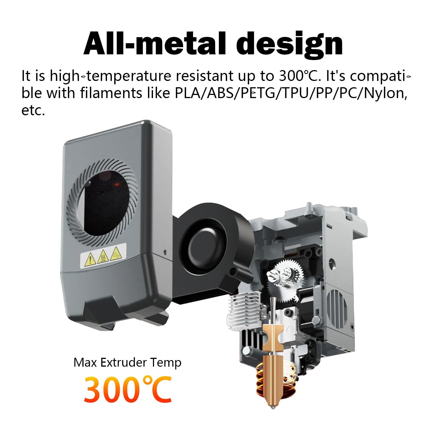 Upgraded 0.4MM Hotend Kit for Flashforge AD5X Quick-Detachable Nozzle...