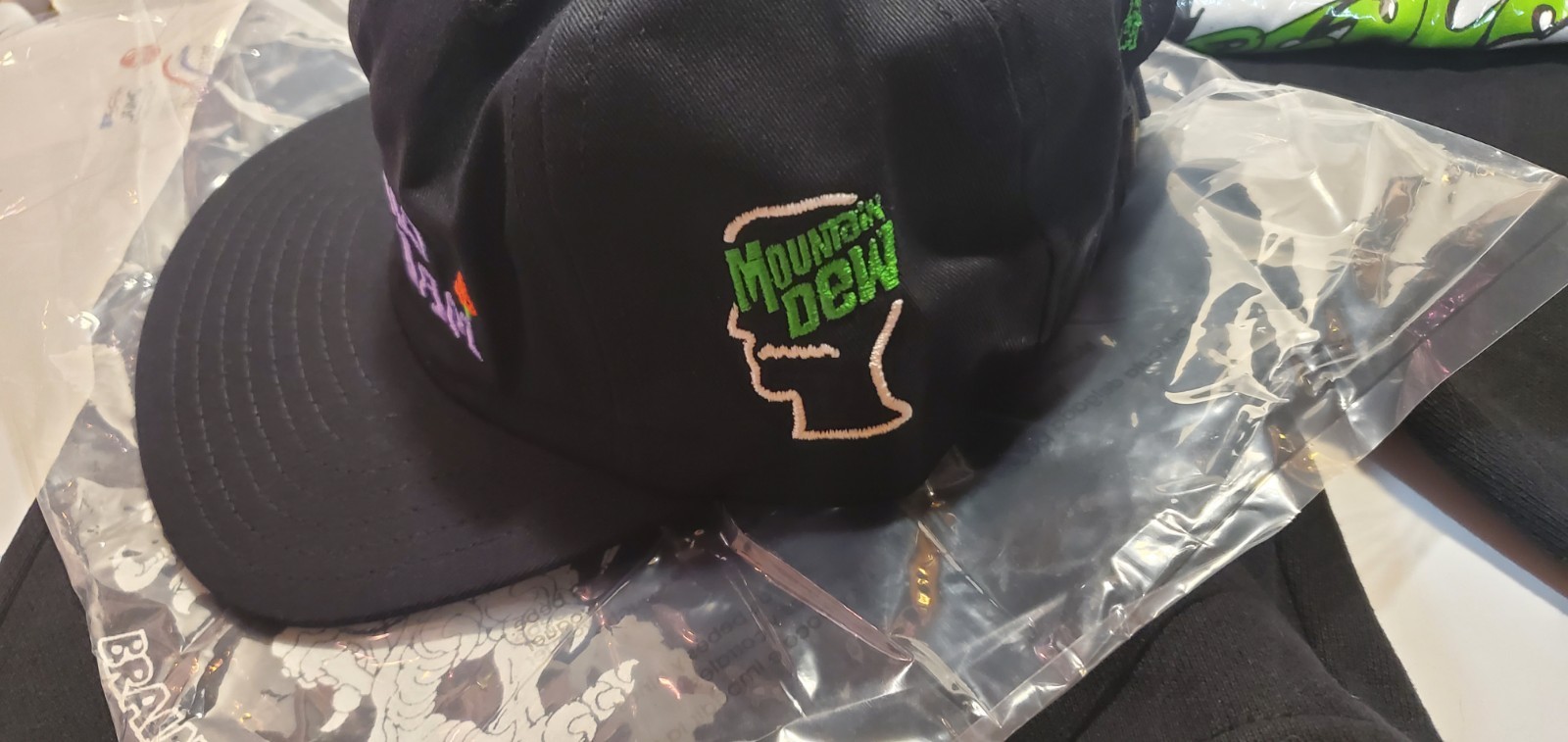 Mountain Dew Brian Dead Hat Shorts Medium Large Psycho Disc Jam T Shirt