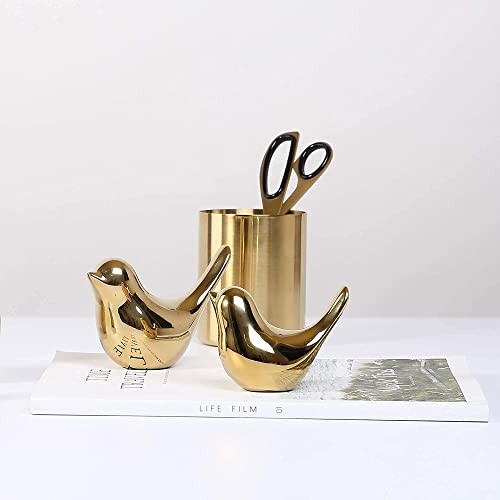 Small Birds Statues Gold Home Decor Medium & Large Golden