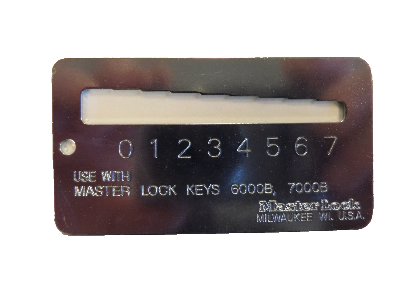 MASTER PADLOCK 0290-0373 KEY GAUGE FOR MASTER 6000B & 7000B KEYS REKEYING TOOL