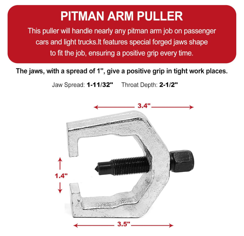 Separador De Rotula De 5 Piezas Extractor De Brazo Pitman Para Servicio Frontal