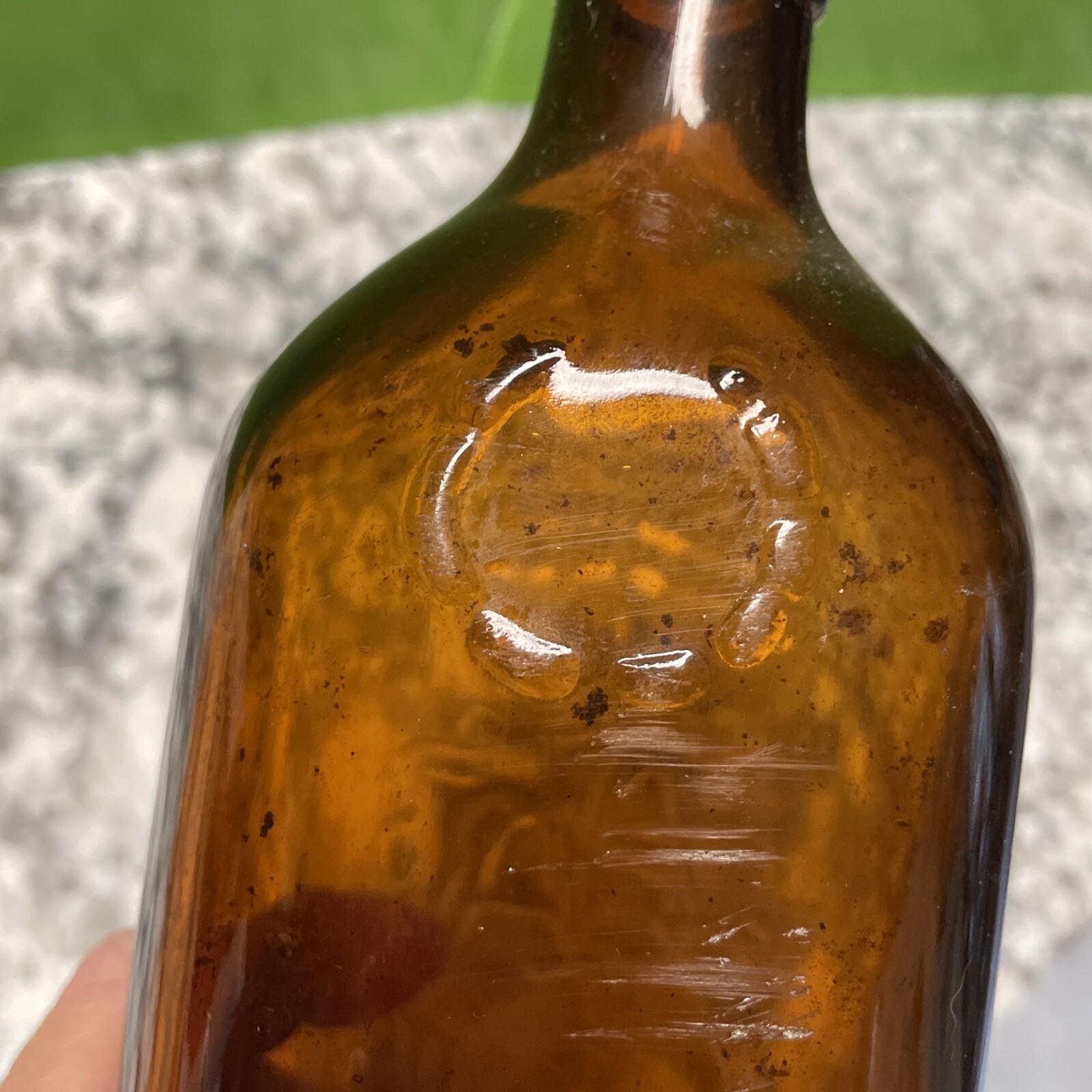 Old Vintage Brown Whisky Bottle