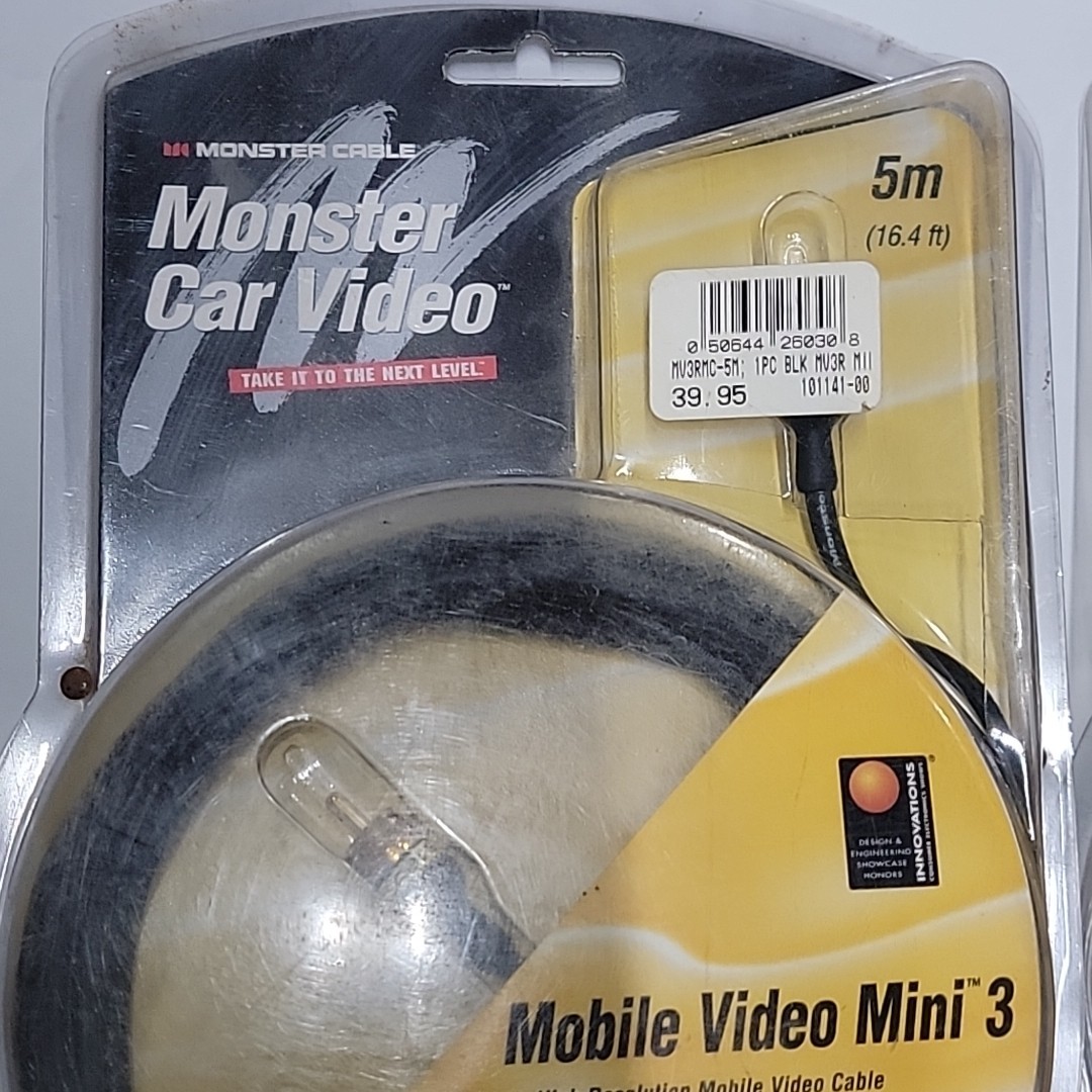 Monster Cable Car Audio Mobile Video Mini 3 3 Meter 1 Meter Cable