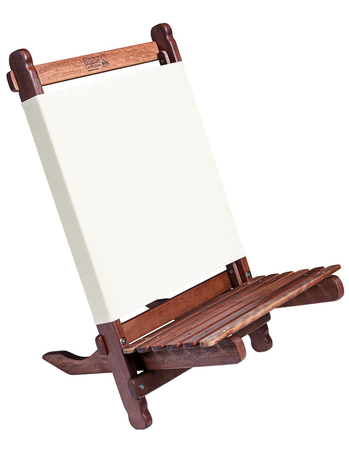 BYER OF MAINE, Pangean Lounger, Natural, Durable Hardwood with Heavy Duty Polyes