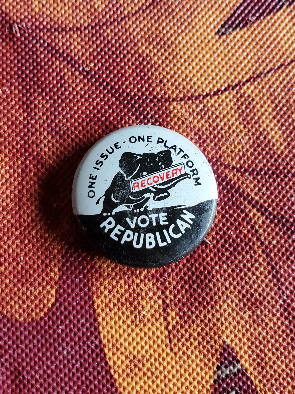 Vintage Rebubican One Issue Campaign Button