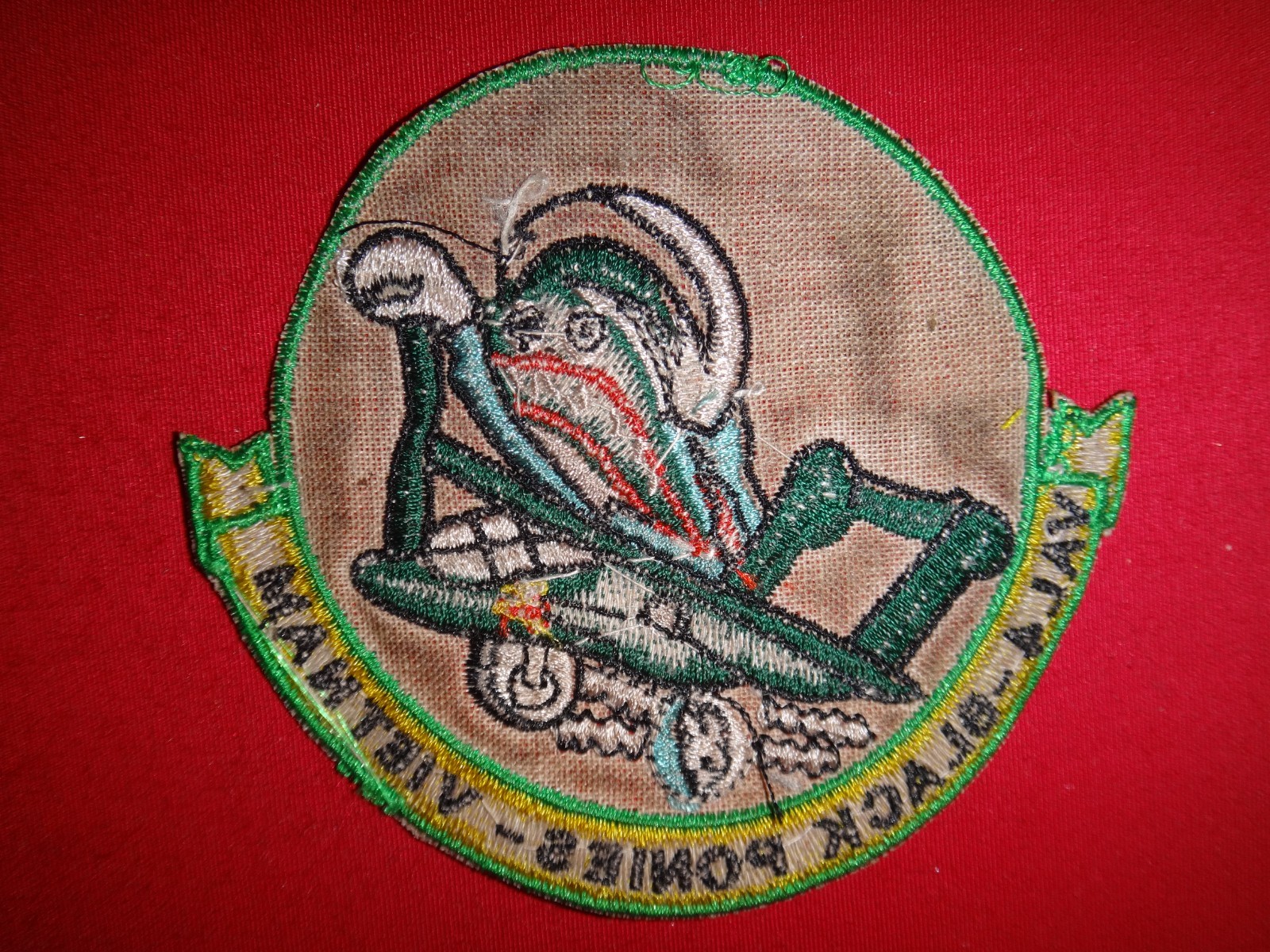 US Navy Light Attack Squadron VAL-4 BLACK PONIES Vietnam War Patch