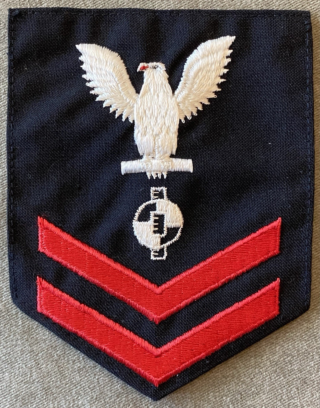 US Navy Rate Engineering Aid 2nd Class Petty Officer Patch USN EA2 Seabee