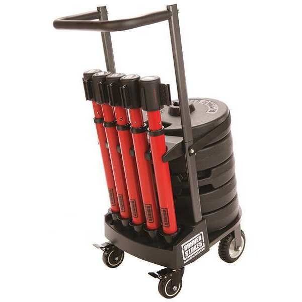 Banner Stakes Pl4013 Plus Barricade, Red, High Voltage Keep Out