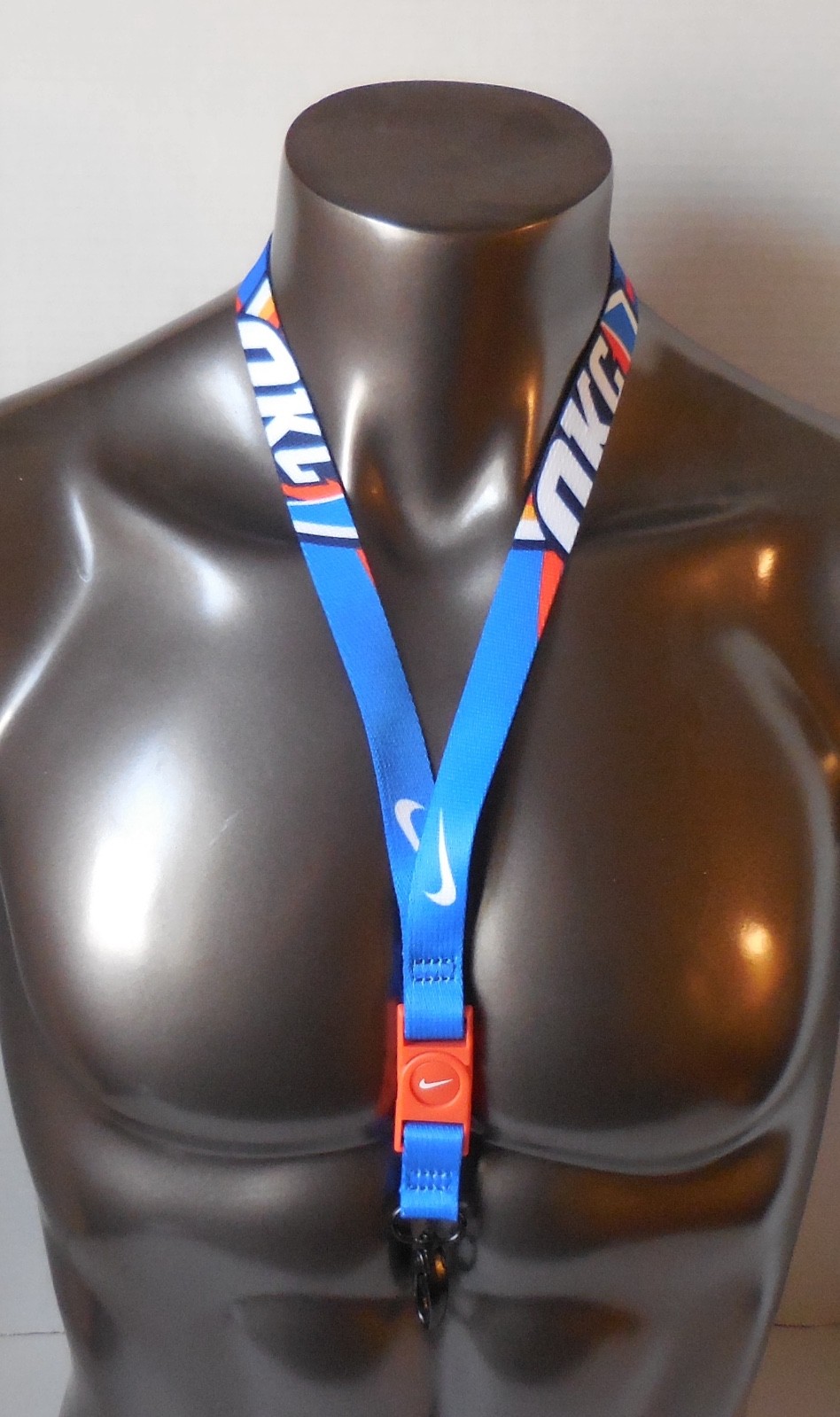Nike NBA OKC Thunder Neck Breakaway Premium Lanyard Printed Detachable Clip