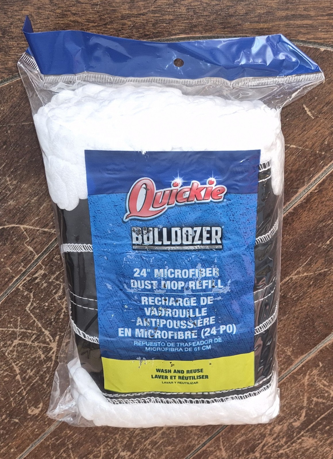 Quickie BULLDOZER Microfiber 24" Dust Mop Refill #2217342