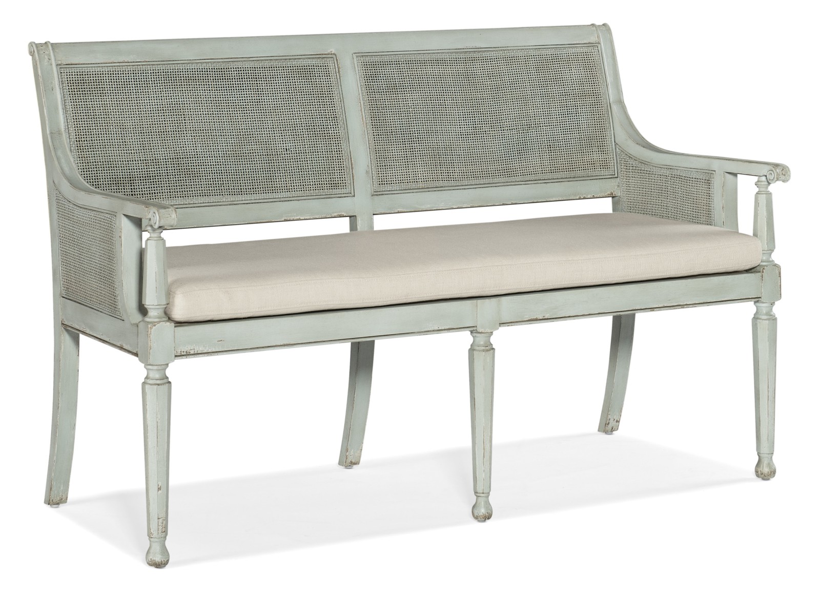Hooker Furniture 6750-50004 Charleston 54"W Wood Framed Fabric - Haint Blue
