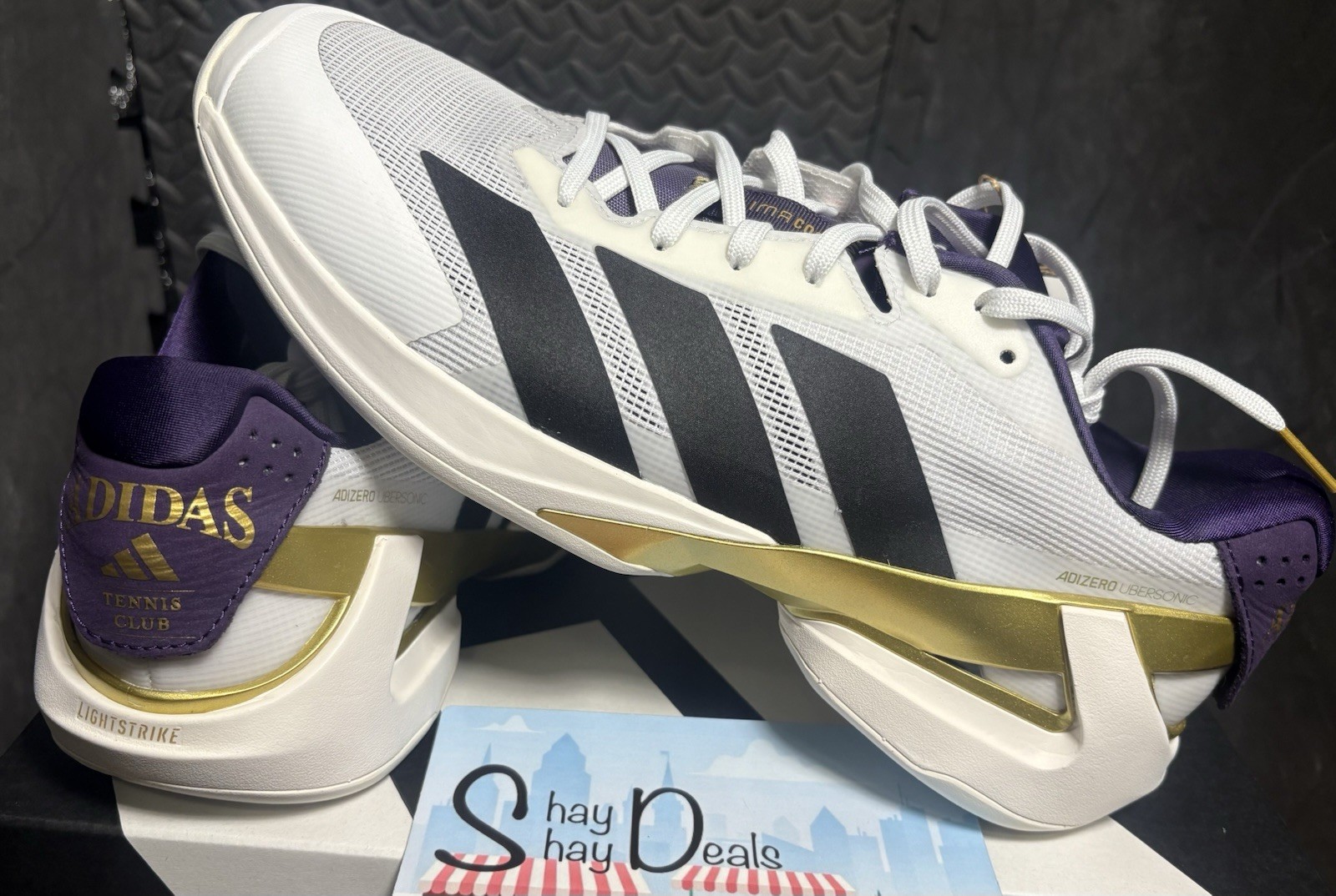 adidas Adizero Ubersonic 5 Tennis/Pickle MENs Size 11.5 NEW w Box/tag FREESHIP