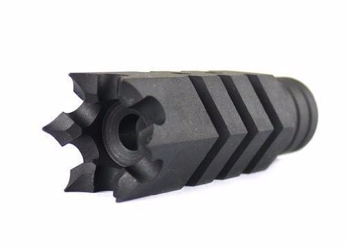 Steel 1/2x28 Thread .223 Competition Muzzle Brake + Washer