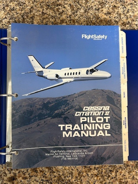 Cessna Citation II Pilot Training Manual 1987 Operations Book