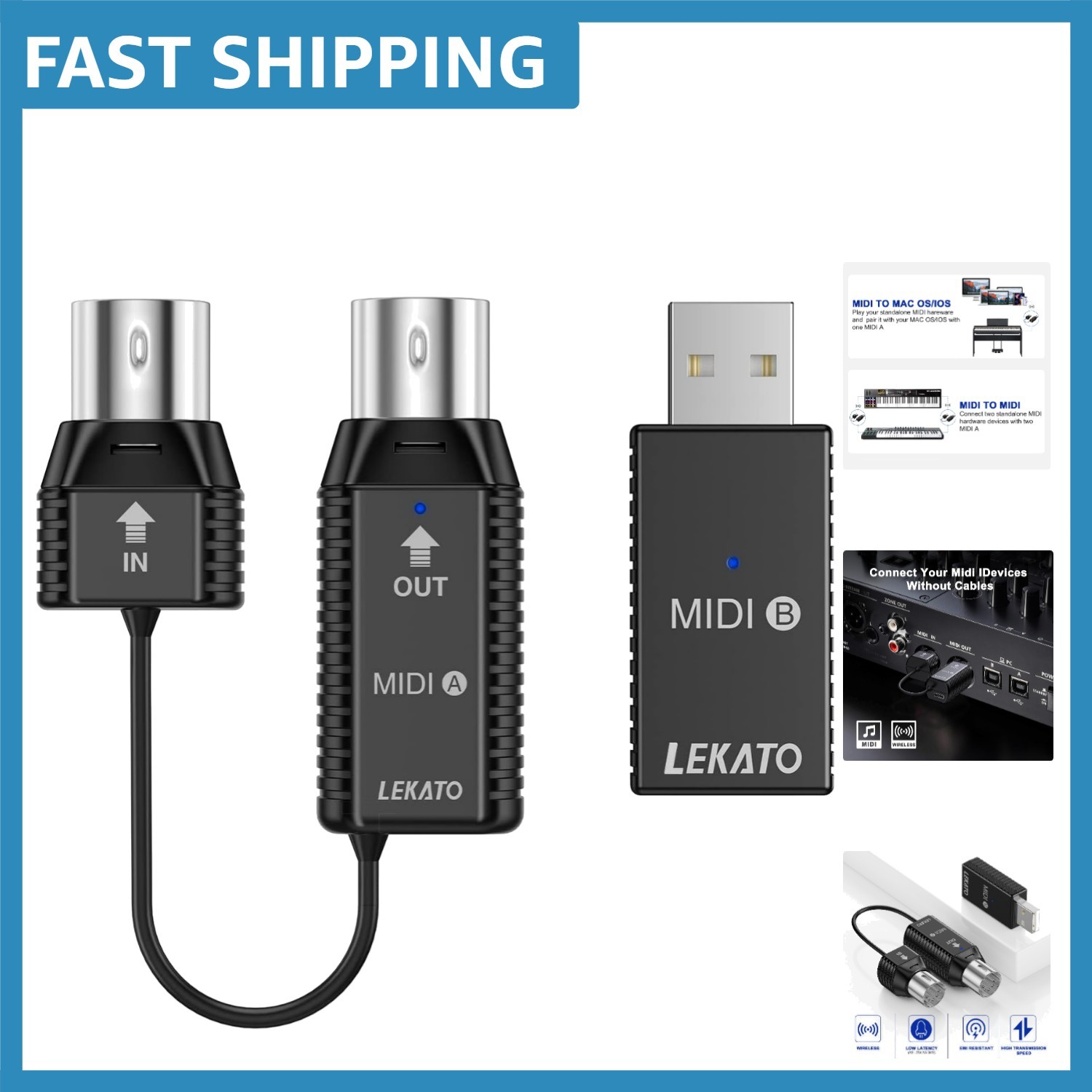 Effortless MIDI Connectivity - Wireless Adapter for Digital Piano to Windows/iOS