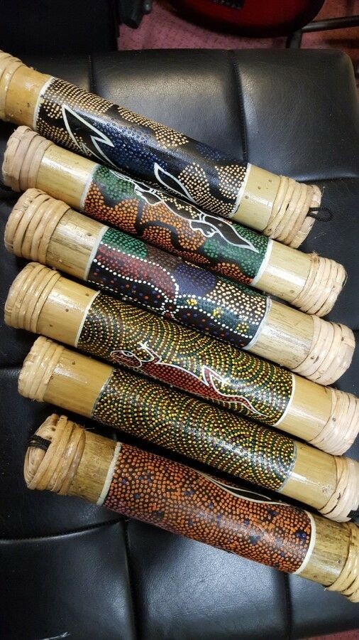 Berkeley Bamboo Handheld Rain Sticks (Australian Ancient Paint)