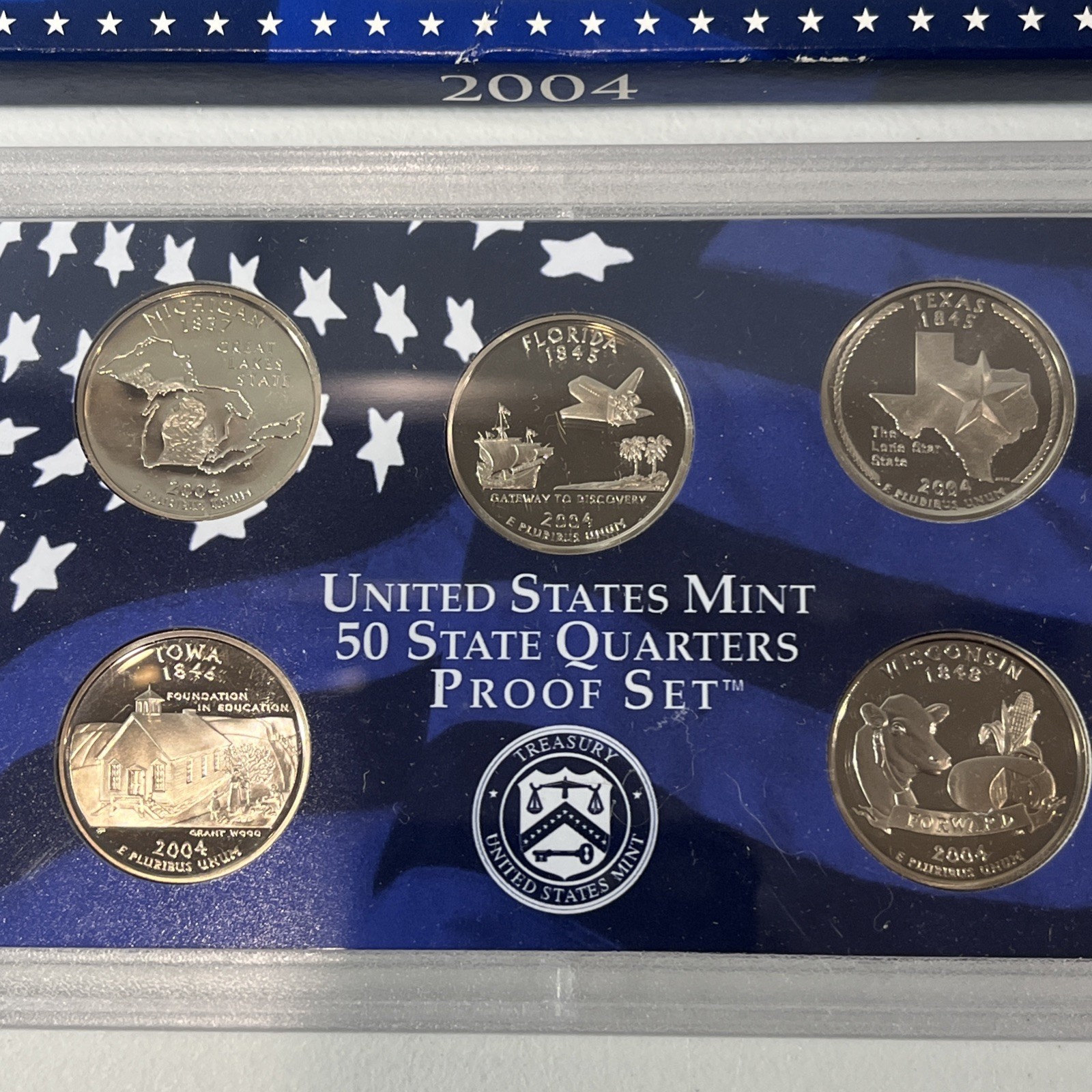 2004 quarter Proof Set in original BLUE box