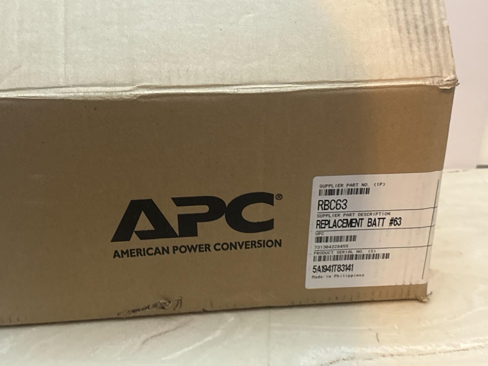 APC RBC63 Replacement Battery Cartridge