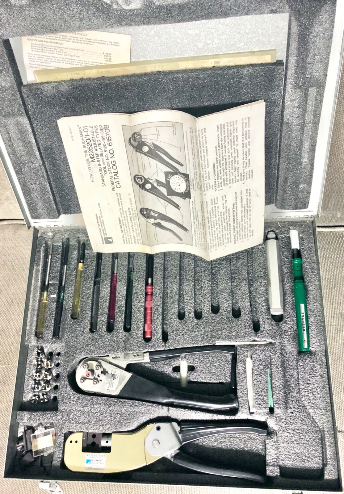 BUCHANAN CRIMPER TOOL KIT 5180-00-937-6846 167-53 DMC350 - MK693/A - USA