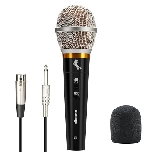Handheld Dynamic Microphone for Karaoke Singing, Wired XLR Microphone aMWH68
