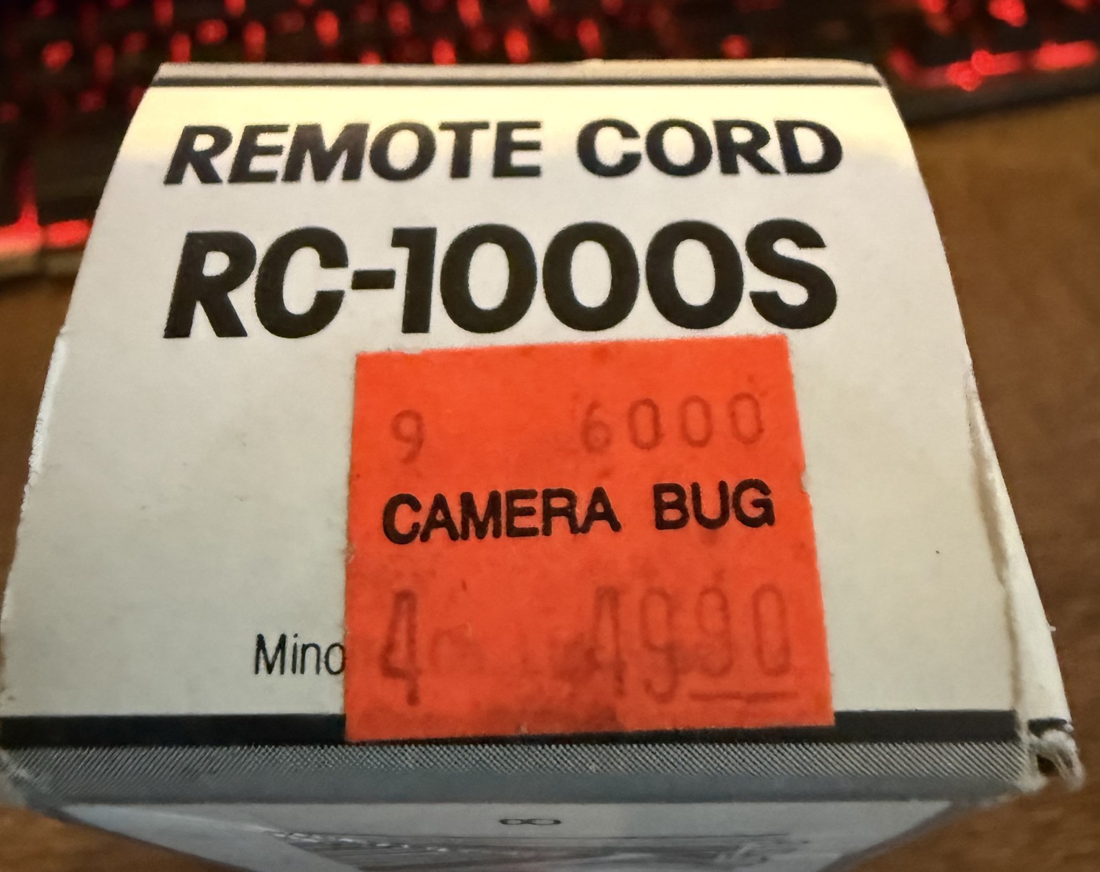 Minolta RC-1000S Shutter Release Remote Cord